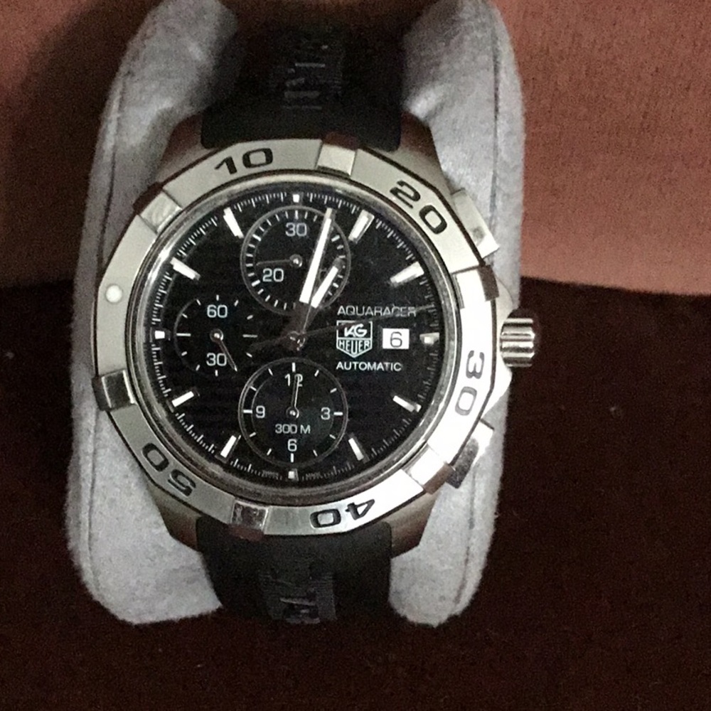 Men's Aquaracer Black Chronograph Dial Watch